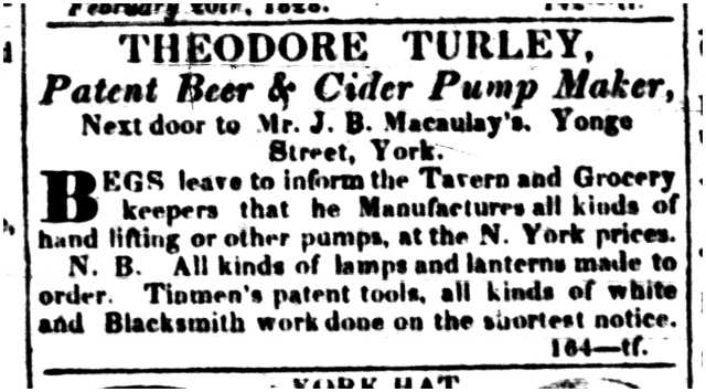 1829 01 01 Theodore Beer &amp; Cider Pump Ad 1